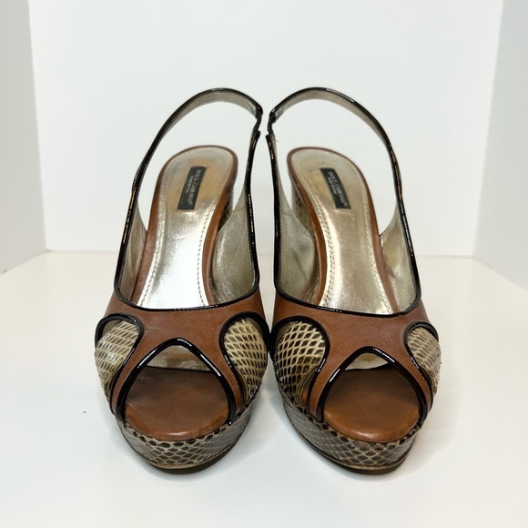 Dolce & Gabbana Leather Slingback Pumps, Size 38.5 - Picture 5 of 9